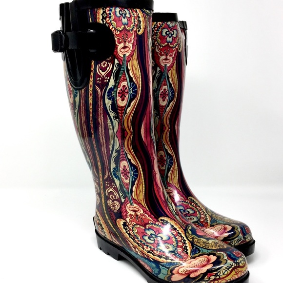 🏅HP🎉 ☔️Rain Boots 🌹🖤NEW IN BOX - Picture 6 of 8